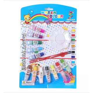 Vỉ 12 tuýp màu ACRYLIC dung tích 6ML kèm khay trộn màu
