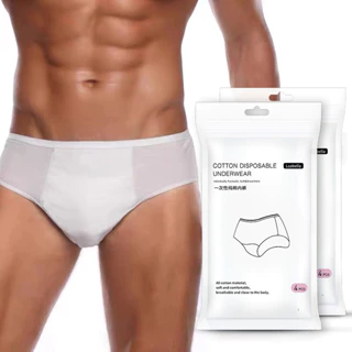 Quần lót giấy nam cotton UKARE DP1 dùng 1 lần chất vải bông dày dặn phù hợp đi du lịch dã ngoại