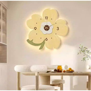 Tranh Đồng Hồ 3D LED Bông Hoa Xinh Trang Trí Phòng Khách Phòng Bé Quán Tiệm Shop OHA Decor