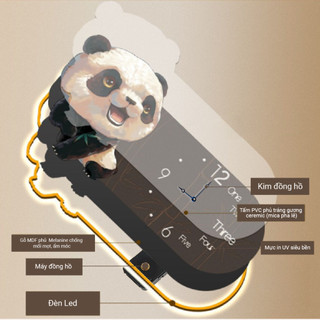 Tranh Đồng Hồ 3D LED Bông Hoa Xinh Trang Trí Phòng Khách Phòng Bé Quán Tiệm Shop OHA Decor