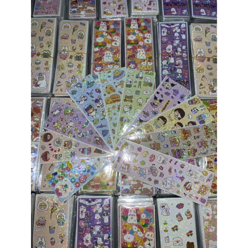 sticker lấp lánh trang trí toploader, bàn học | Shopee Việt Nam