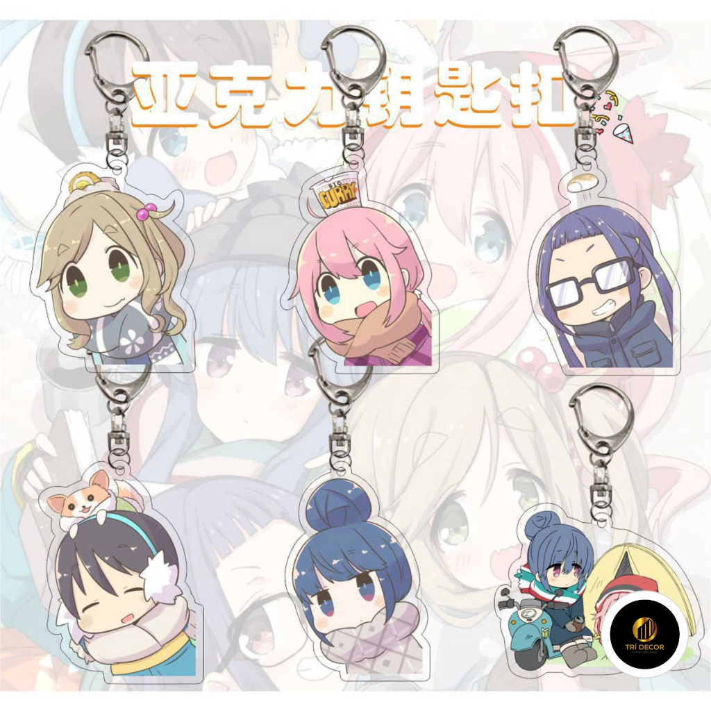 Yuru Camp Have a good day! Móc Khóa Hình Nhân Vật Hoạt Hình Anime Đáng Yêu