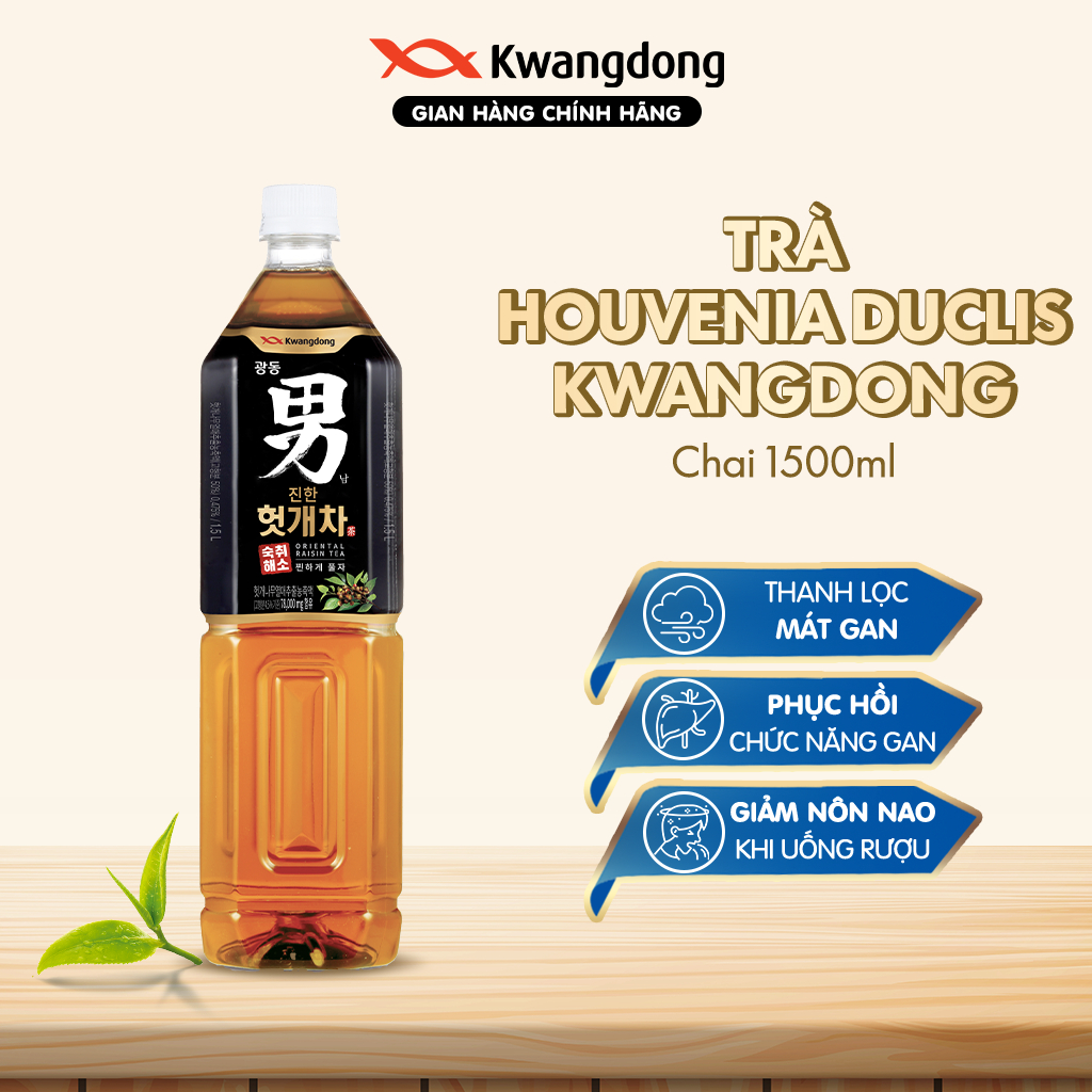 Ảnh Trà mát gan Hovenia Dulcis Kwangdong nho khô phương Đông giúp thanh lọc gan thải độc 1,5L 1