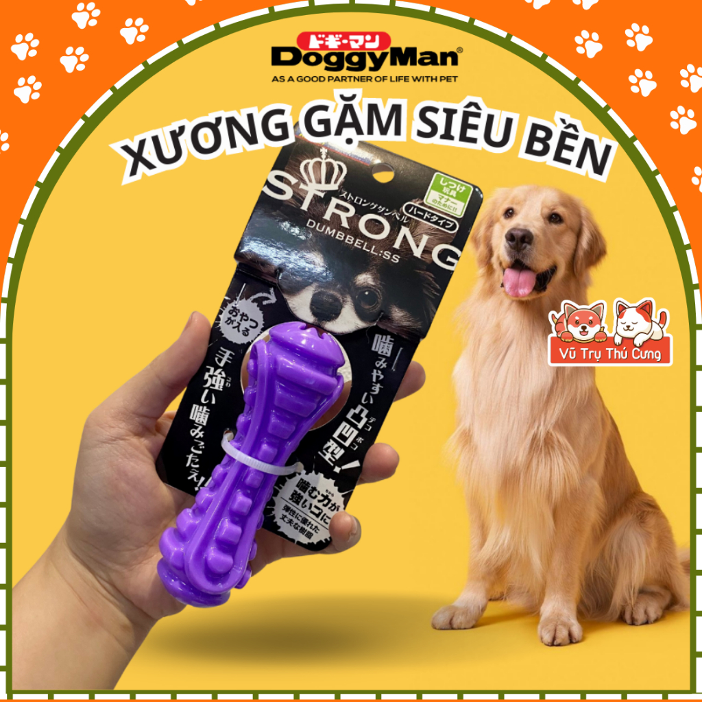 Đồ Chơi Xương Gặm Cao Su Siêu Bền Cho Chó DoggyMan