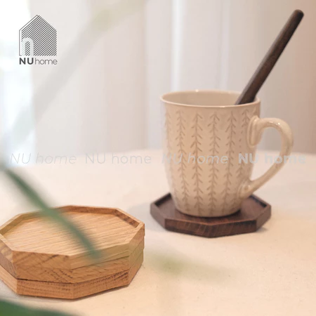 Đế gỗ lót ly – Neko | NU Home | được thiết kế mộc mạc đẹp mắt, đế lót ly cho quán cà phê đẹp mắt