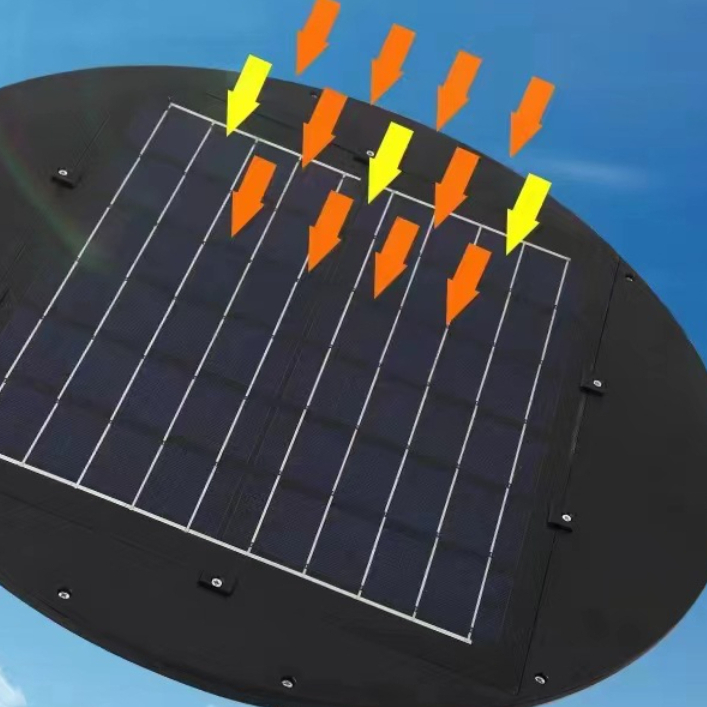 Đèn năng lượng mặt trời UFO 13 trang trí ngoài trời, Đèn đĩa bay 2 tầng 13 khoang 1000W bảo hành 2 năm