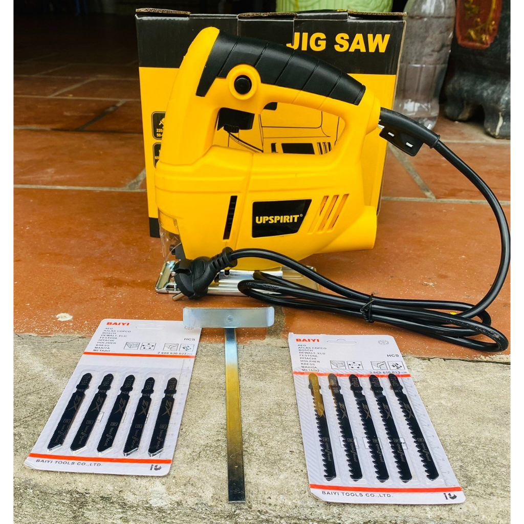 Máy cưa lọng cưa sọc cầm tay tặng 10 lưỡi cưa | Shopee Việt Nam
