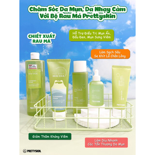 Sữa Rửa Mặt Rau Má Jeju Pretty Skin - Dành Cho Da Dầu Mụn, kiềm dầu, se khít lỗ chân lông, ngăn ngừa mụn, giảm thâm