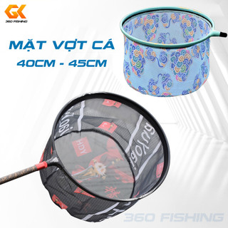 Mặt Vợt Cá Cacbon Siêu Nhẹ Vành Vợt Vớt Cá Cao Cấp Chịu Lực Tốt Vành Tròn 40Cm 45Cm