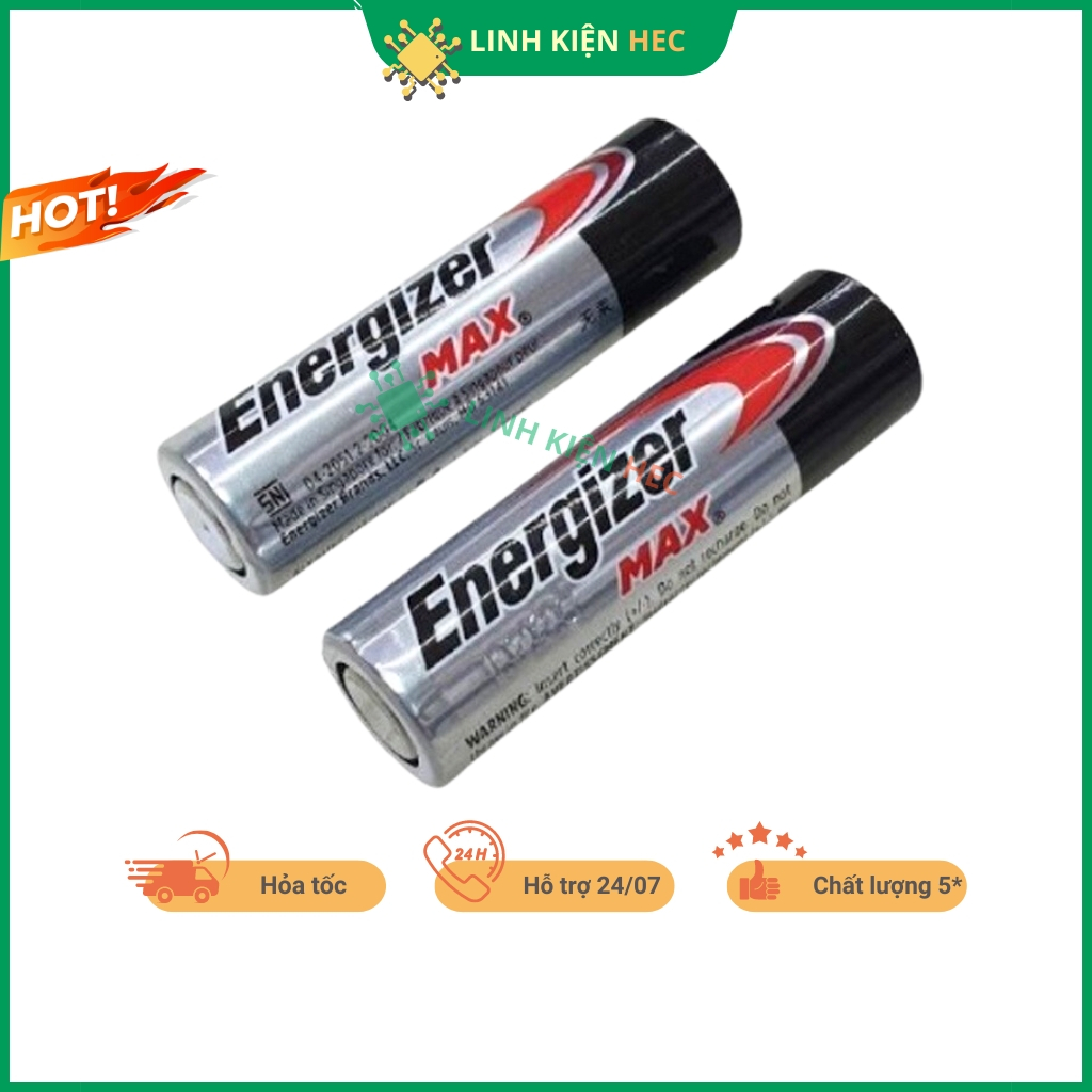 Pin Energizer AA - AAA 1.5V vỉ 2 viên siêu bền đảm bảo chất lượng linh ...