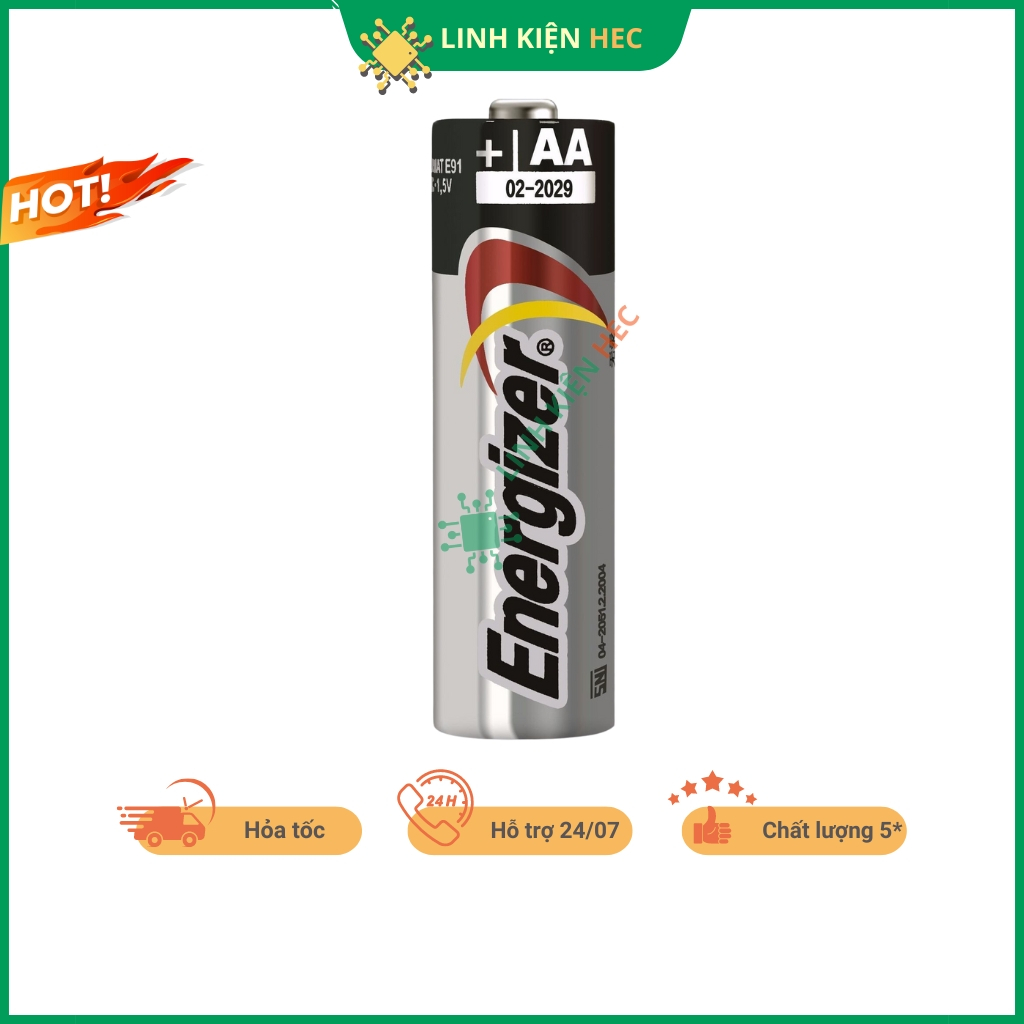 Pin Energizer AA - AAA 1.5V vỉ 2 viên siêu bền đảm bảo chất lượng linh ...