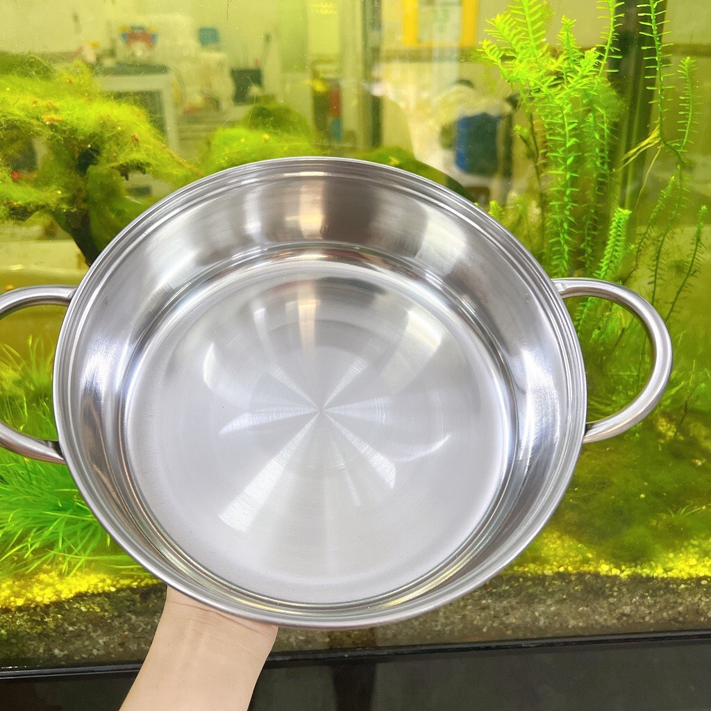 Nồi lẩu inox TITHAFAC  Hai Quai - Nồi inox nấu lẩu Đa Năng, Tiện Dụng Gia Đình, Hàng Quán