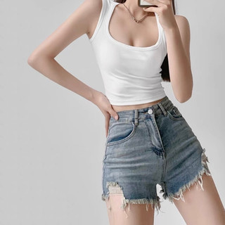Áo Croptop Ba Lỗ Nữ Cidi Cổ Vuông Nhiều Màu Cá Tính - Áo Hai Dây Bản To Thun Tăm Sịn ( Ảnh Thật + Video)