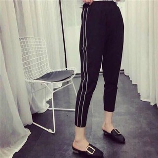 Quần Jogger thun dây rút 2 sọc nhỏ Unisex