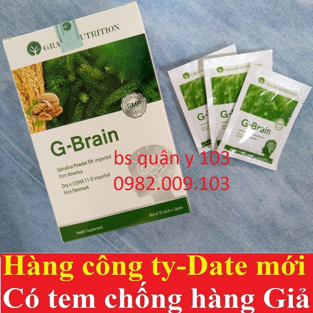 G-Brain Cốm Trí Não hỗ trợ phát triển, tăng cường hệ Miễn Dịch cho Trẻ (GBrain gold plus new Chính Hãng)