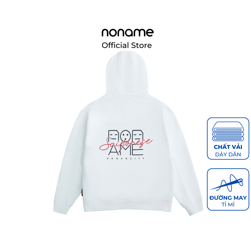 Áo Khoác Hoodie Zip noname Urban Street /Ivory_NNMZD9001D393 Shopee