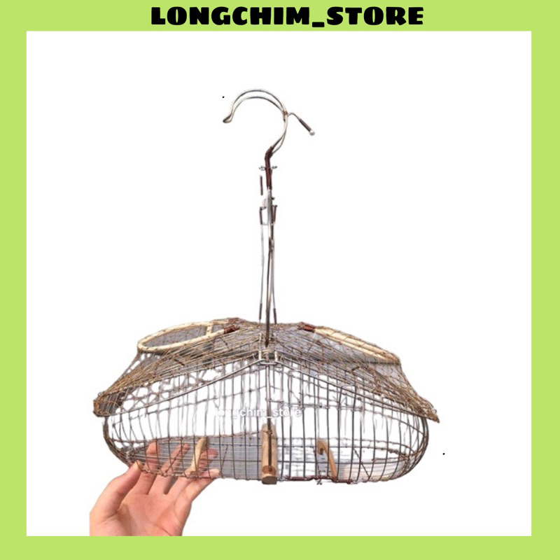 Lồng bẫy khuyên inox sài gòn, lồng bẫy 2 cửa inox nan mau chim ốc mít ...