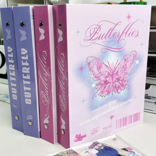 Sổ Đựng Card Bo Góc Rỗng Album Binder Thần Tượng Kpop Butterfly Timo VPBL15