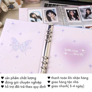 Album Đựng Card Rỗng Sổ Binder Thần Tượng Kpop Butterfly Timo VPBL15