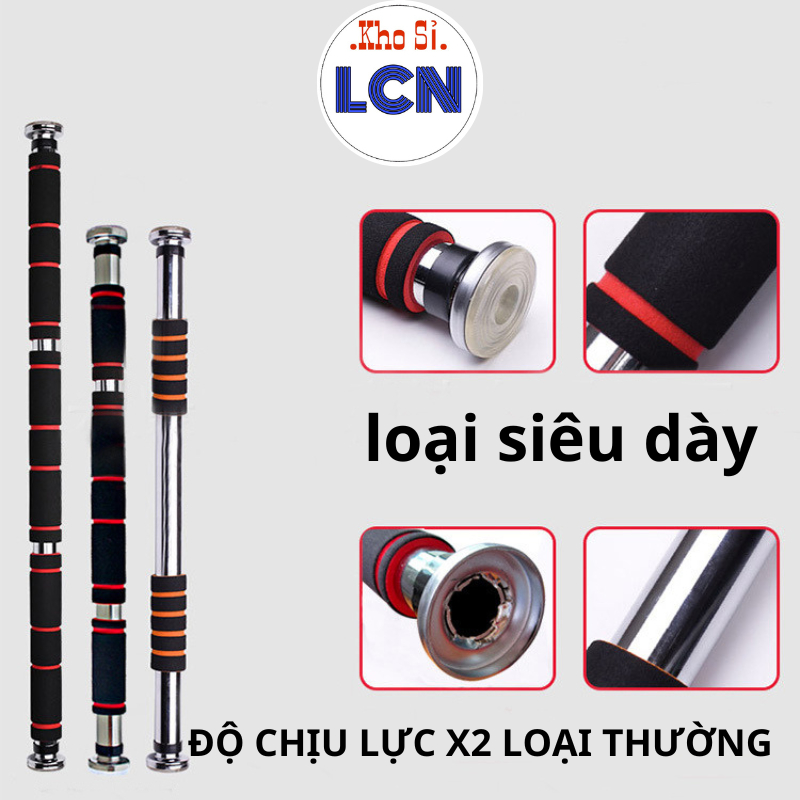 Xà đơn gắn cửa treo tường do_the_thao_kho_Si, xà đơn gắn tường 2025 kích thước 60-130cm  tập cơ bụng