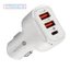 Bộ TẨU Sạc nhanh Mini Cho ôtô-Xe HƠI PD 60W Bộ Chuyển Đổi Tự Động Mẫu Sạc Xe PD+2 cổng QC Mới PD3.0 cao cấp-chính hãng