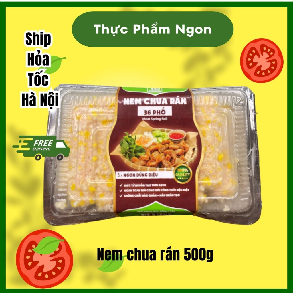 Nem chua rán 500g Đóng Gói Siêu Tiện Lợi-Thực Phẩm Ngon- {Hỏa Tốc Hà ...