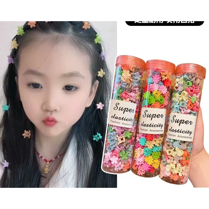 HỘP 100 CHIẾC KẸP NHÍ NHIỀU MÀU DỄ THƯƠNG CHO BÉ (tuyển   )