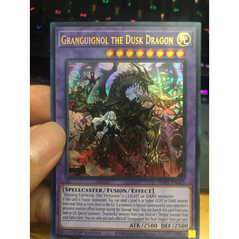 Thẻ bài Yugioh Granguignol the Dusk Dragon - PHHY-EN033 - Ultra