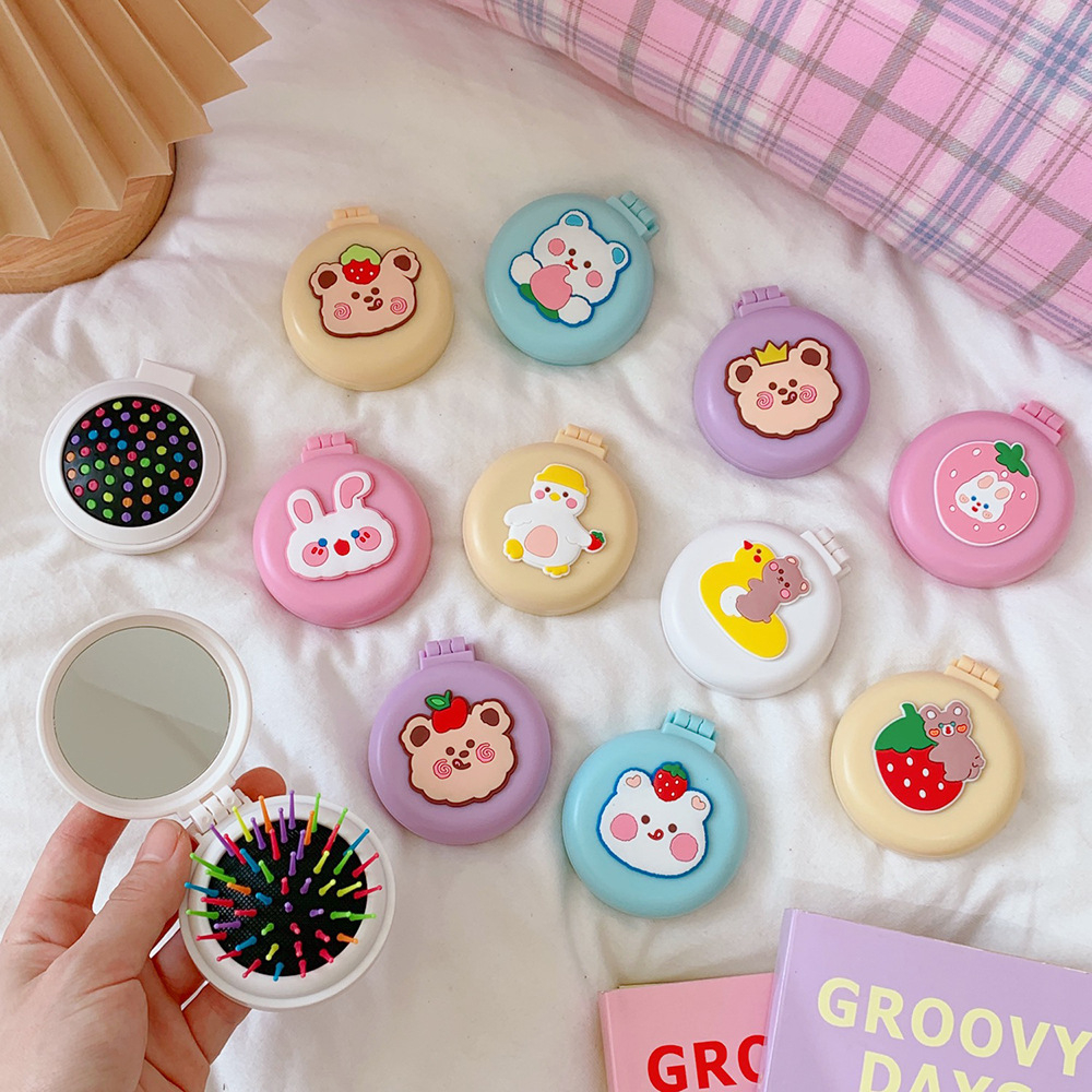 Gương Cầm Tay Mini Kèm Lược Nhiều Mẫu Hoạt Hình Dễ Thương - Link 2