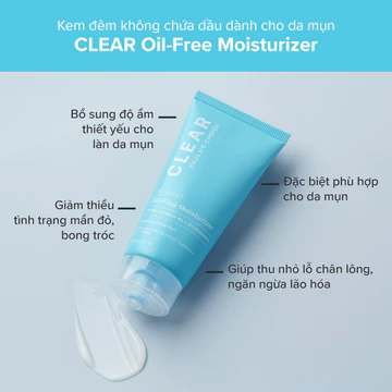 [HÀNG CÔNG TY] Kem Dưỡng Ẩm Không Chứa Dầu Dành Cho Da Dầu, Mụn Paula's Choice Clear Oil Free Moisturizer 60ml