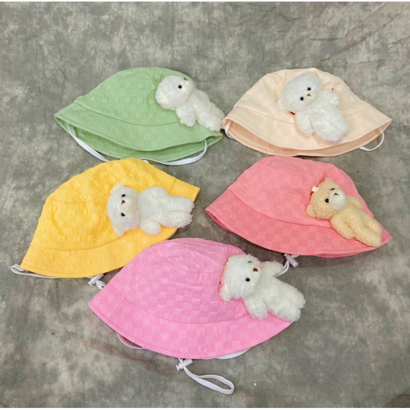 MŨ VÀNH XỐP GẤU BÔNG ĐÁNG YÊU CHO BÉ 0-3tuổi