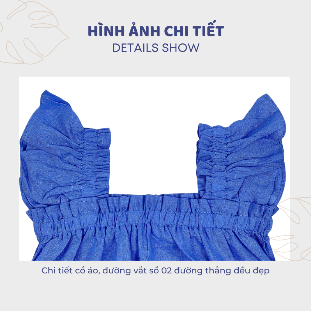 Áo bé gái tay cánh tiên chất linen nhẹ nhàng, dễ thương - JJ Kids