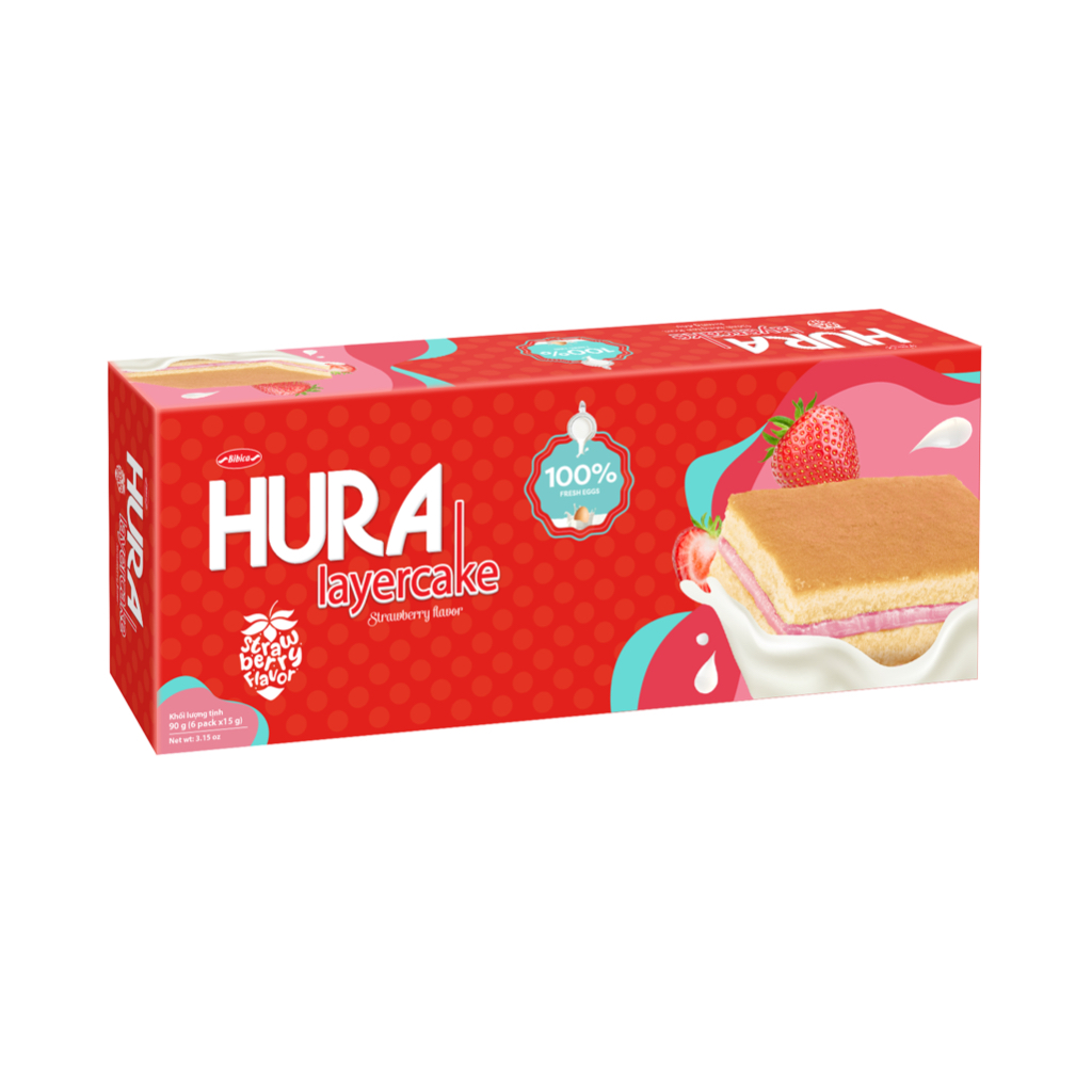 Ảnh Bánh Hura Layer Cake Bibica 90g 1