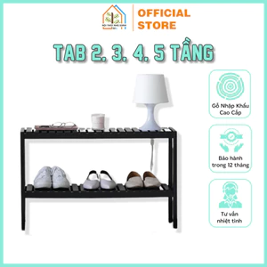 Bàn Tab Nội Thất Nhà Xanh 82 - Kệ Tab 2, 3, 4, 5 Tầng Được Làm Từ Gỗ Thông Nhập Khẩu Cao Cấp, Bền Bỉ