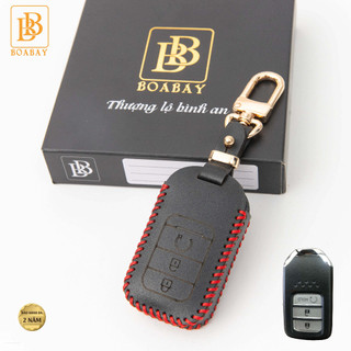 Bao Da Chìa Khoá Ô Tô Honda BRV 2023 2024 bản L khoá 3 nút Ốp khoá da bò cao cấp bảo hành 2 năm-BB