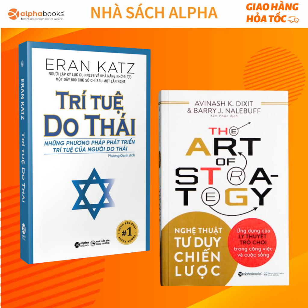 Lẻ/Combo 2 Sách Bán Chạy Của Alpha Books: Trí Tuệ Do Thái + Nghệ Thuật ...