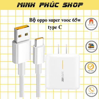 HOT Bộ sạc oppo ,CỦ sạc Oppo 65W Supper Vooc chân sạc type C CÁP 6A - phukienmk10