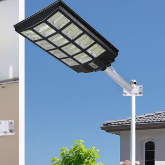 Đèn năng lượng mặt trời liền thể 3 cánh 1000w, Đèn Led năng lượng cảm biến chuyển động chống nước tốt