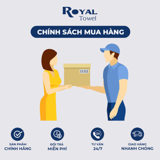 Khăn Lau Tay Treo Tường Royal Towel Họa Tiết Hoạt Hình, Thấm Hút Tốt