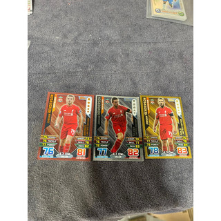 MS20 Thẻ Lẻ Limited Match Attax Bộ 3 Đồng Bạc Vàng Cực Hiếm ( Không Bán Lẻ ) ( MS 20 )