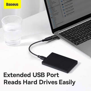 Đầu chuyển MINI OTG TYPE-C to USB-A 3.1 truyền tải dữ liệu tốc độ vao BASEUS cho ĐIỆN THOẠI / MÁY TÍNH BẢNG / LAPTOP ...