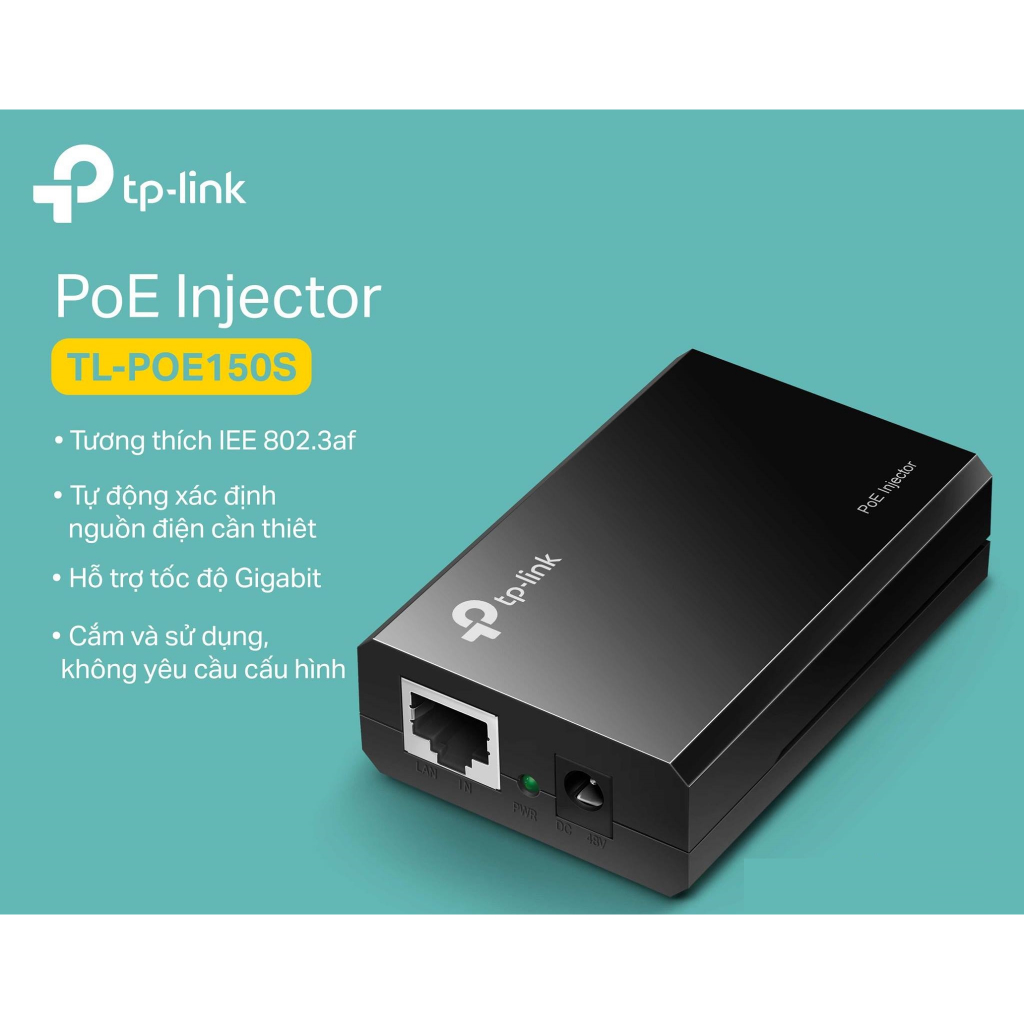 Bộ Chuyển Đổi POE Injector TL-POE150S. Bảo hành chính hãng 24 tháng ...