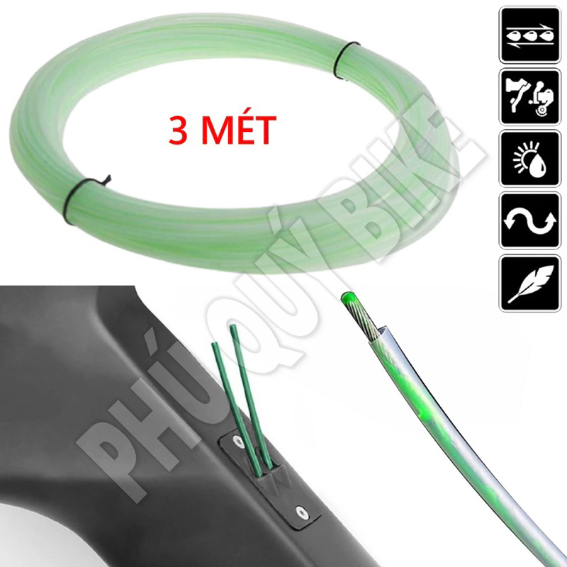 Ồng Luồn Dây Đề Dây Thắng Âm Khung Sườn Xe Đạp (3 Mét)