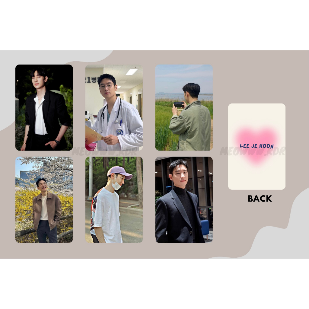 set card bo góc Lee Je Hoon