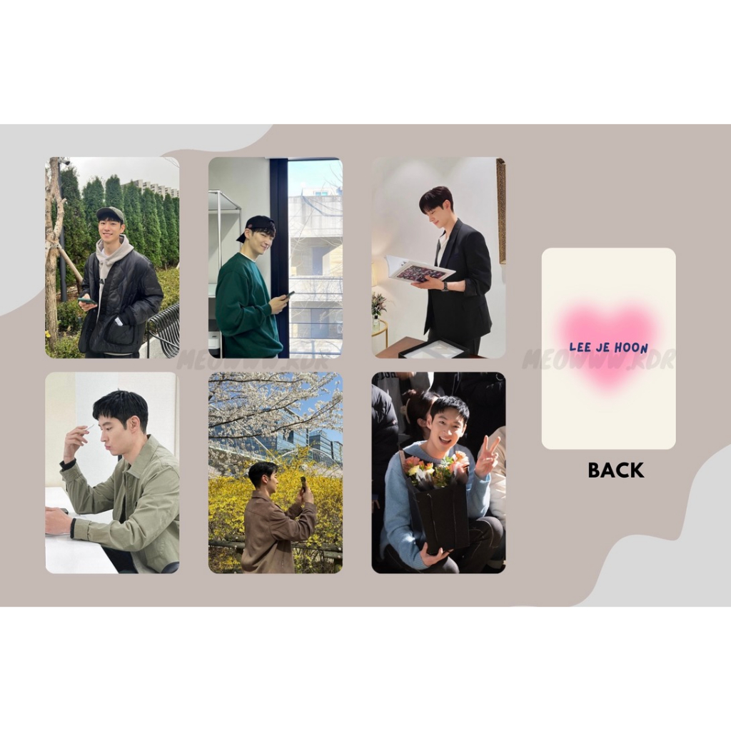 set card bo góc Lee Je Hoon