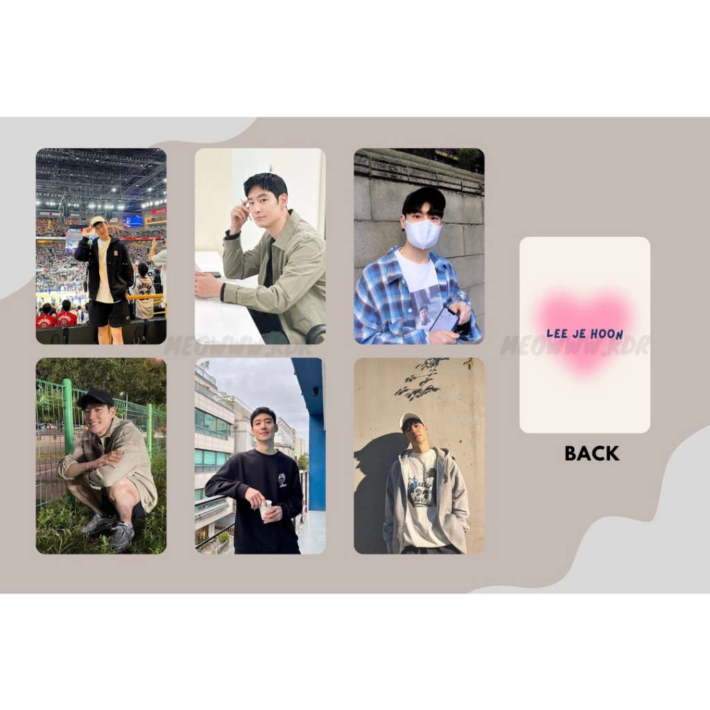 set card bo góc Lee Je Hoon