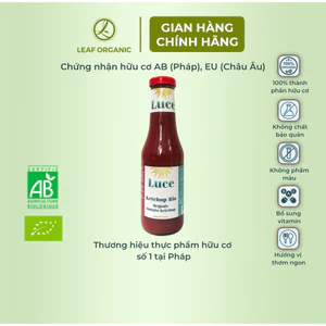Sốt tương cà ketchup hữu cơ Luce