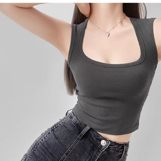 Áo Hai Dây Bản To Croptop Khoe Dáng Thun Tăm Sịn Nhiều Màu Mềm Mát Co Giãn Tiểu Thư Mặc Nhà, Đi Chơi, Đi Biển Mùa Hè