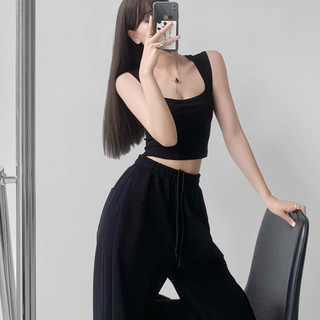 Áo Hai Dây Bản To Croptop Khoe Dáng Thun Tăm Sịn Nhiều Màu Mềm Mát Co Giãn Tiểu Thư Mặc Nhà, Đi Chơi, Đi Biển Mùa Hè