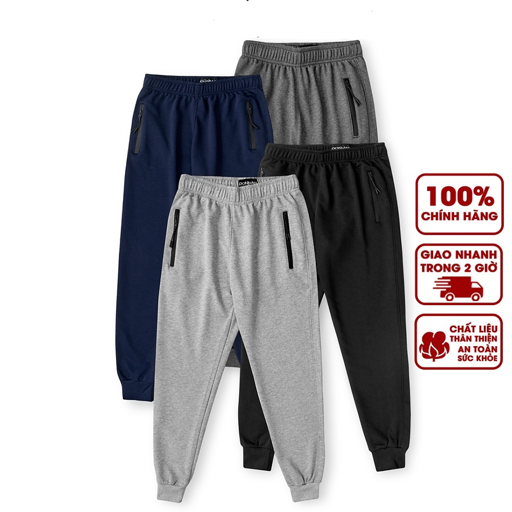Quần jogger khóa kéo phong cách thể thao